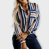 Ema - Csíkos casual blúz