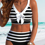 Vitória - Magas derekú csíkos bikini