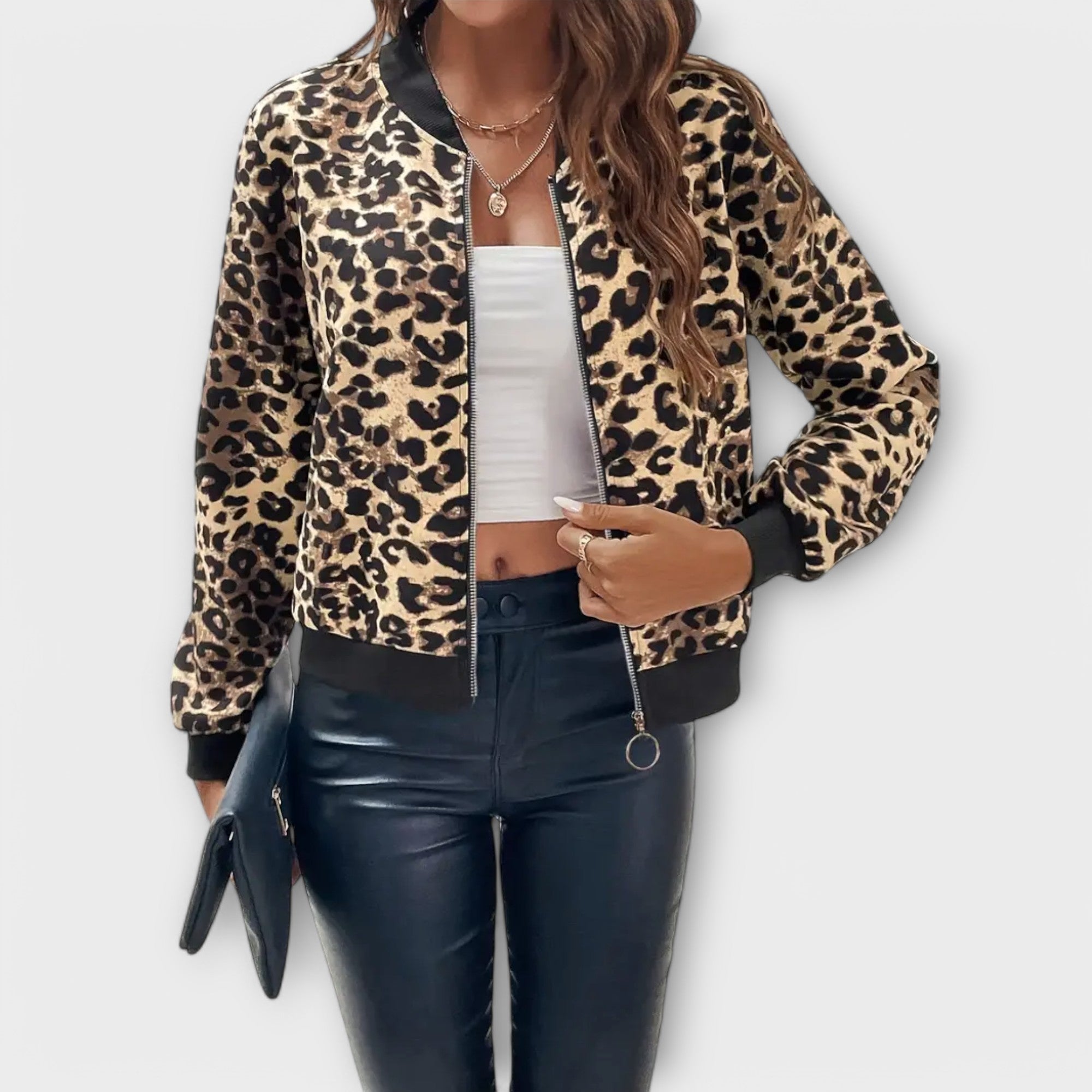 Raquel - Elegáns Leopárdmintás Kabát