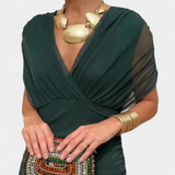 Luana - Elegáns V-nyakú ruha