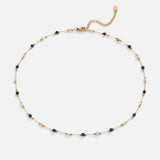 Dekoratív Lulu nyaklánc éjféli árnyalatokban apró részletekkel