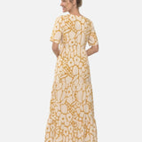 Henrieta | Virágmintás réteges maxi ruha