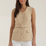 Perla | Elegáns ujjatlan top